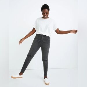 Madewell Curvy High-Rise Skinny Jeans in Black Sea NWT